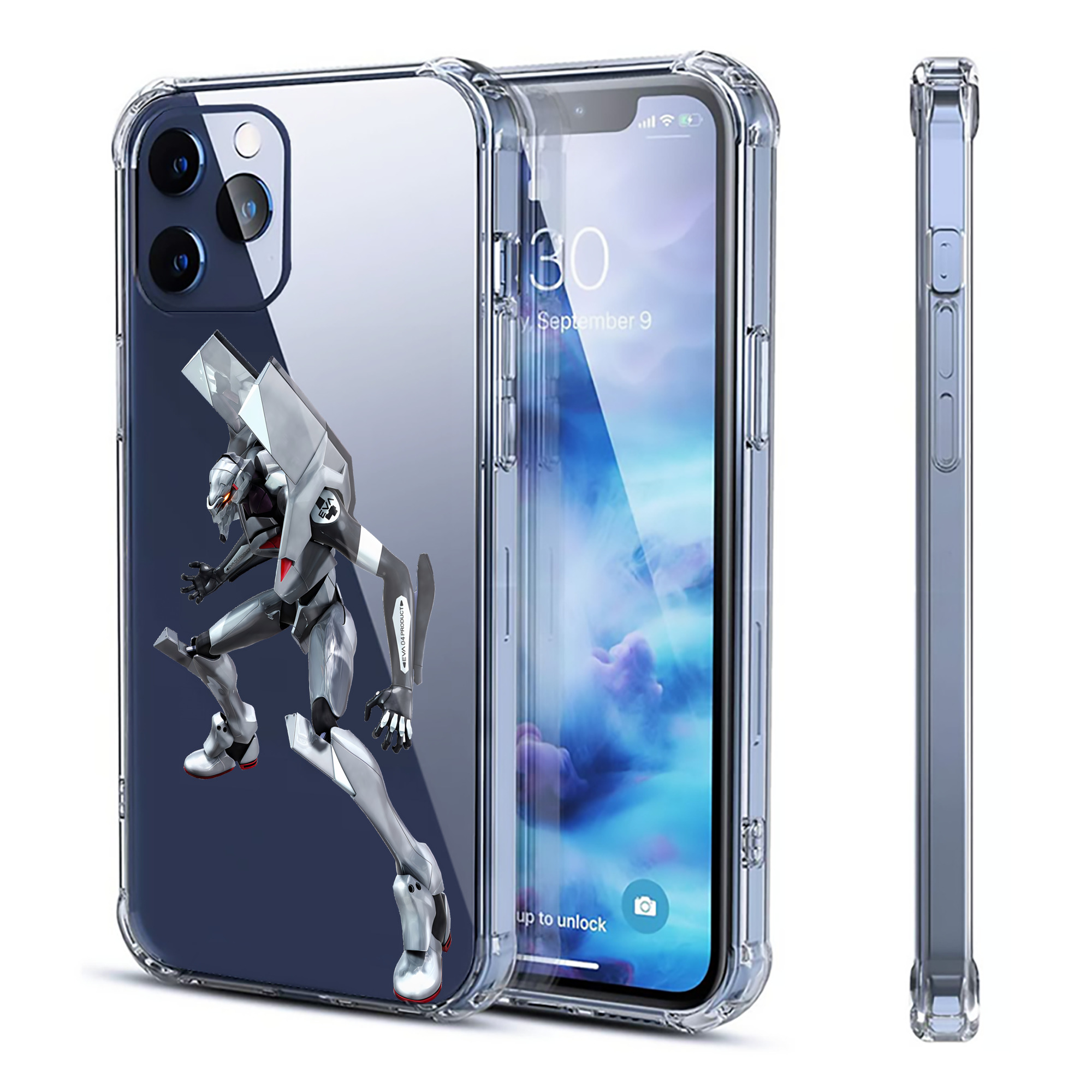 （画像用） EVA 新世紀エヴァンゲリオン 【iPhone 12シリーズ対応】透明スマホケース（クリアソフトケース）